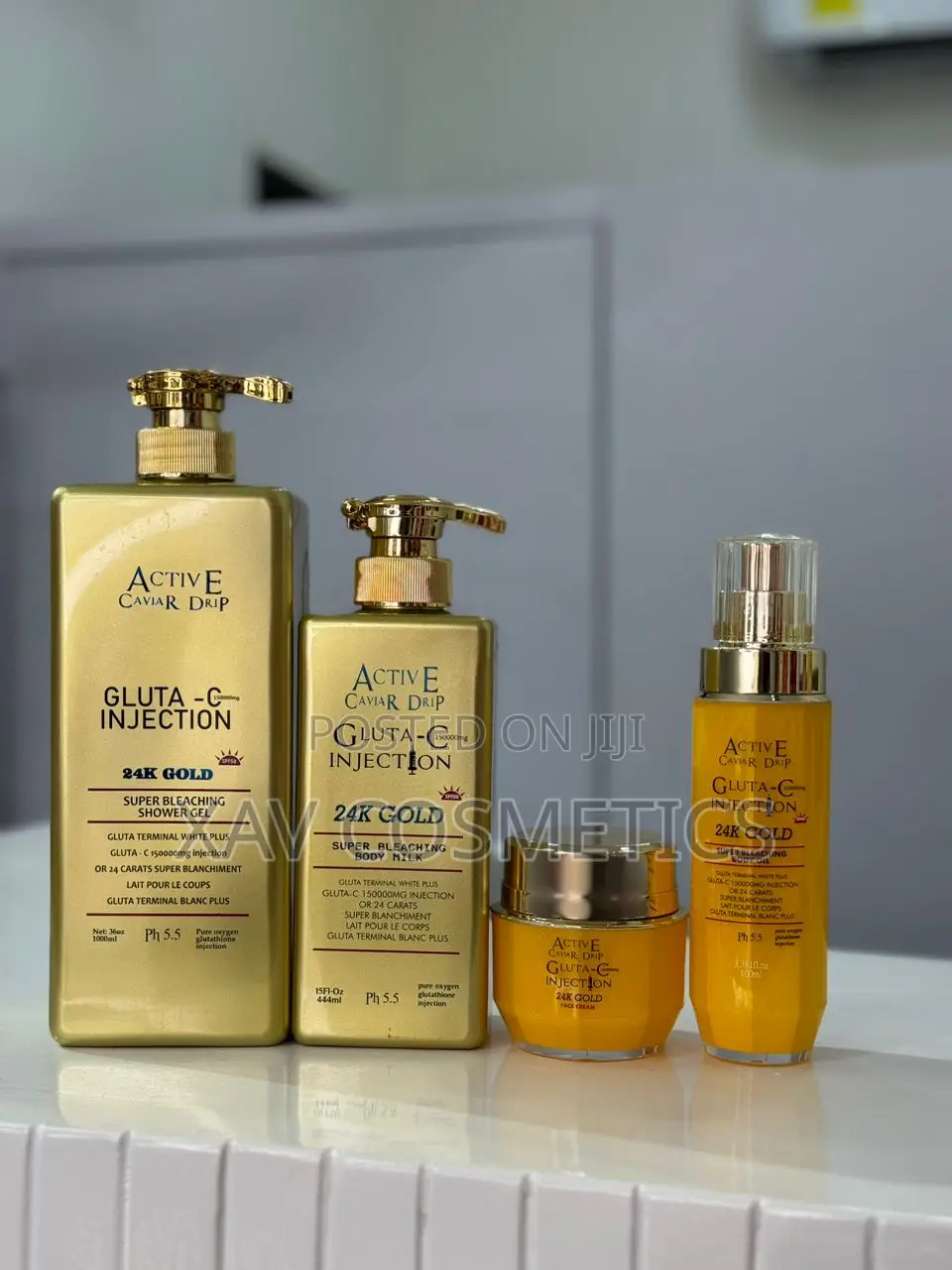 Active Caviar Drip Gluta C Injection Gold Complete Set