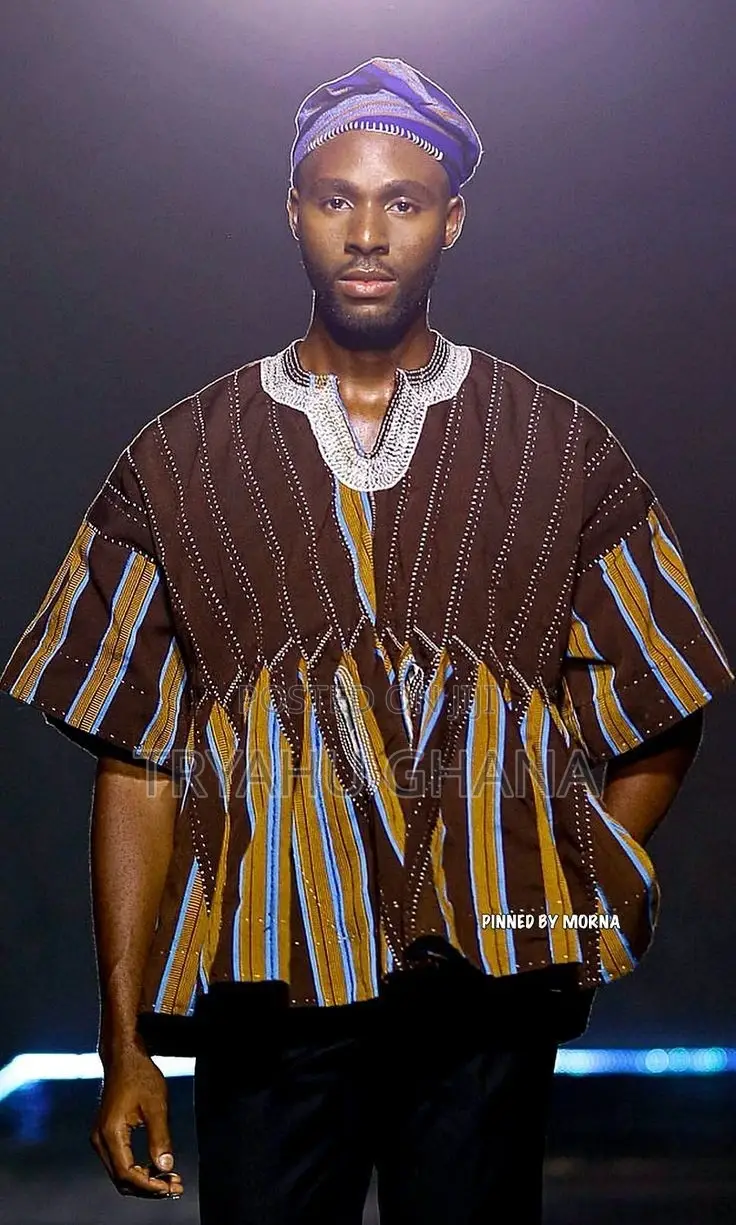 Original Handmade Ghanaian Traditional Fugu, Batakali, Smock