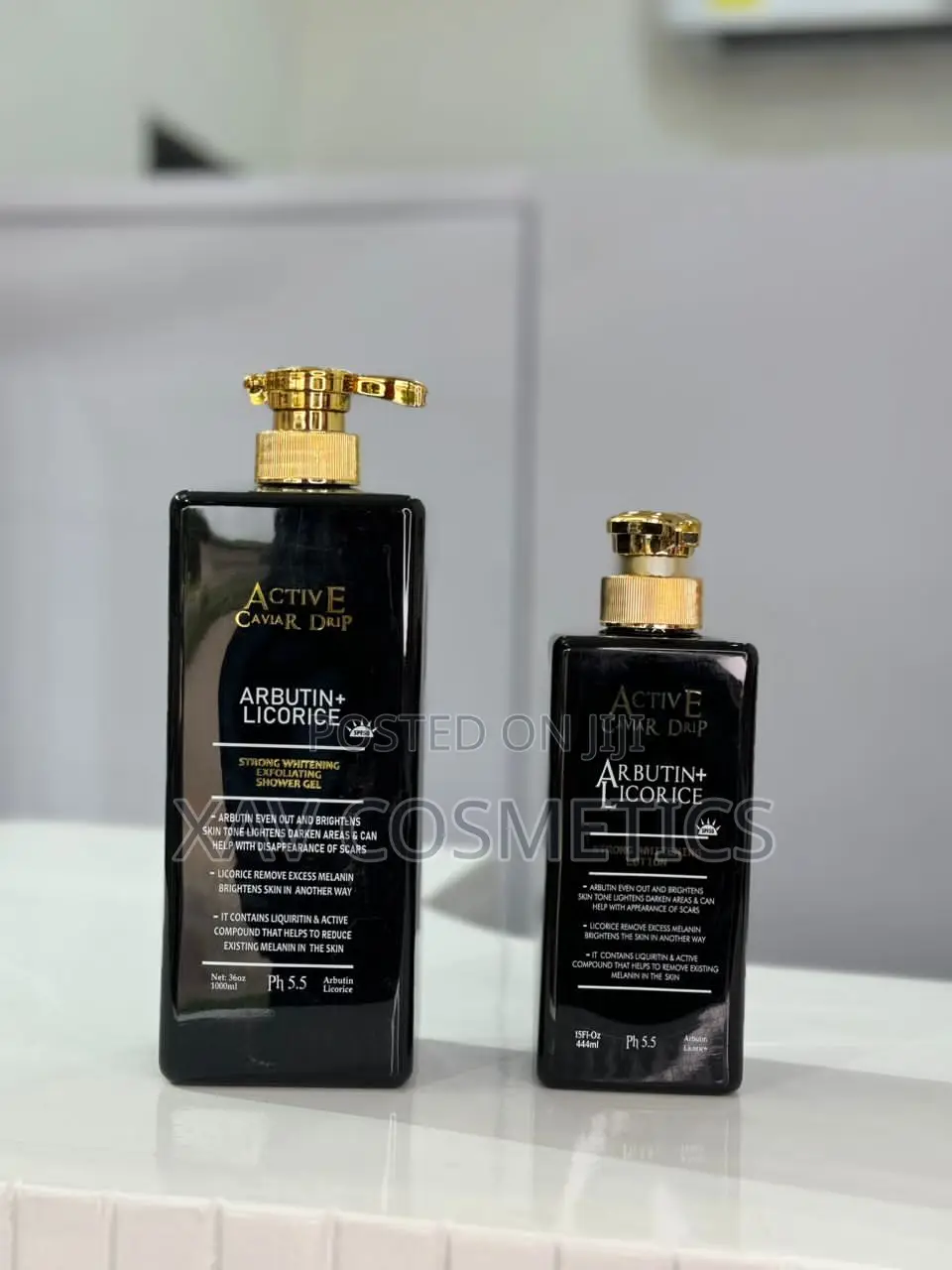 Active Caviar Drip Arbutin Licorice Lotion and Shower Gel