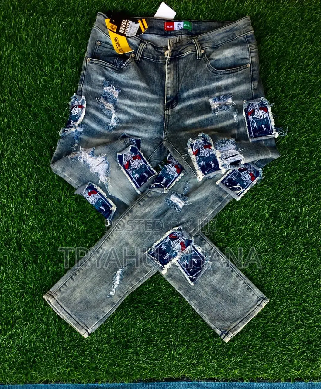 Original Quality Men's Faded Crazy Revel Youth Jeans