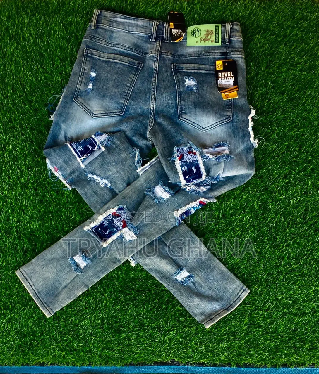 Original Quality Men's Faded Crazy Revel Youth Jeans