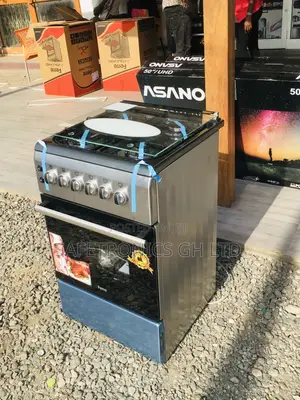 Volcano 50x60 Oven With Grill 4 Gas Cooker Glass Lid