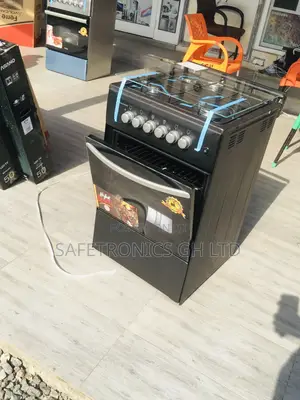 Volcano Black 4 Gas Cooker Oven With Grill 50x50