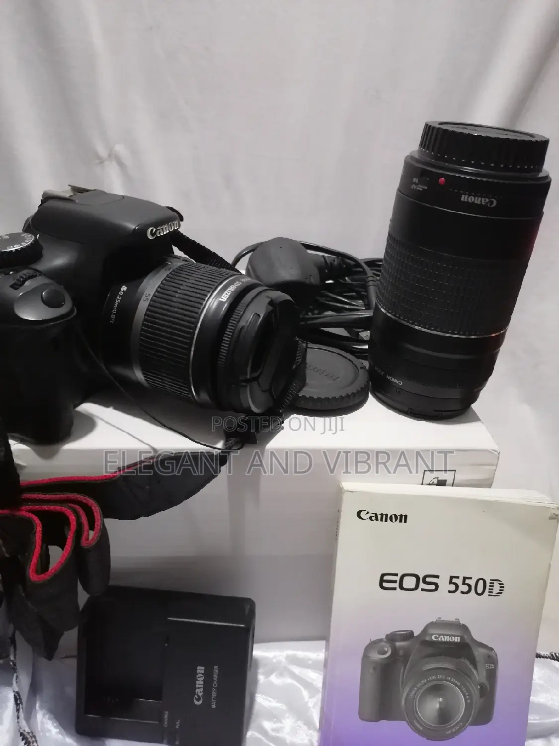 Abroad Used Canon Eos 550D, Comes in 2x Lens as in Pictures