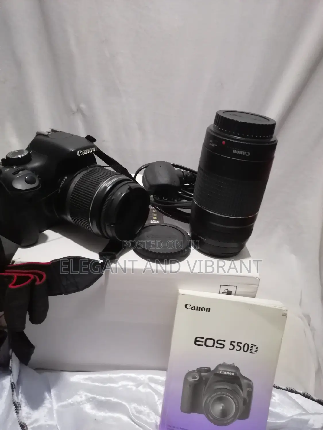 Abroad Used Canon Eos 550D, Comes in 2x Lens as in Pictures