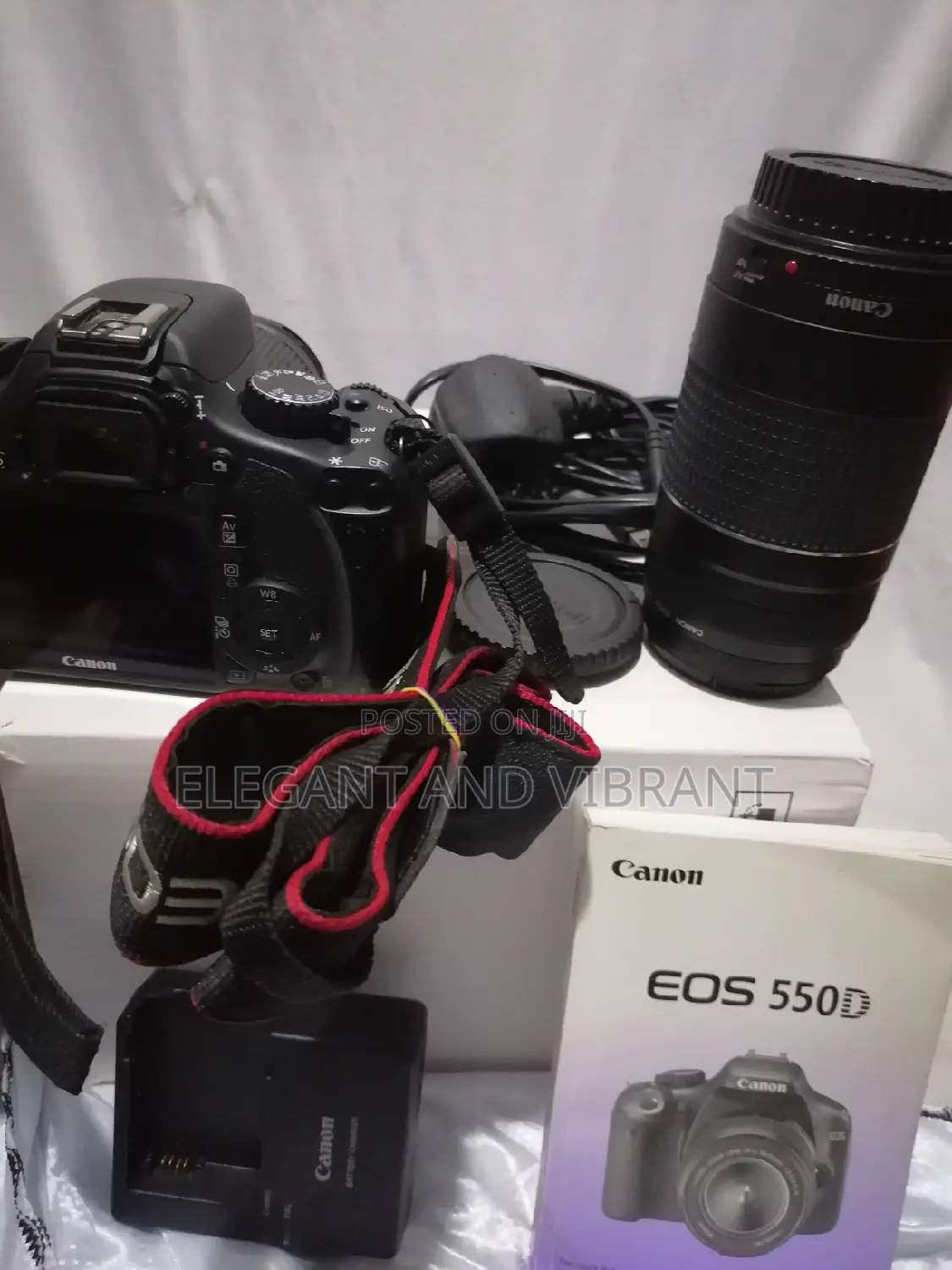 Abroad Used Canon Eos 550D, Comes in 2x Lens as in Pictures