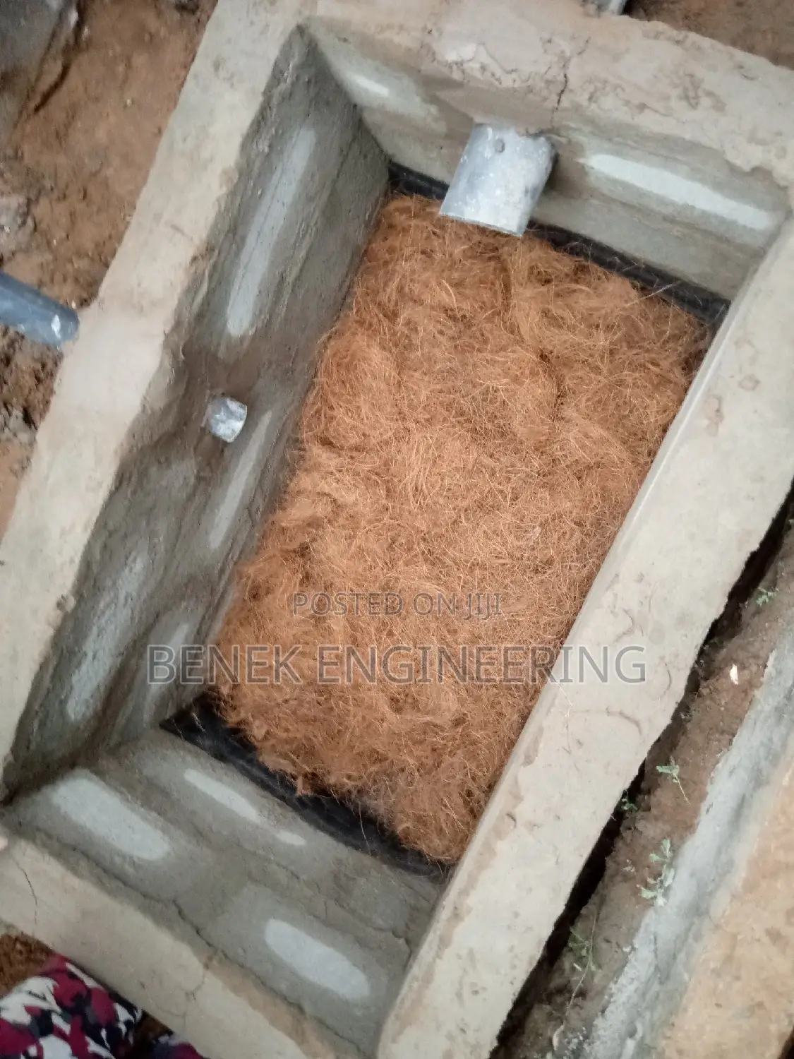 Coconut Fiber/ Biodigester Toilet Construction
