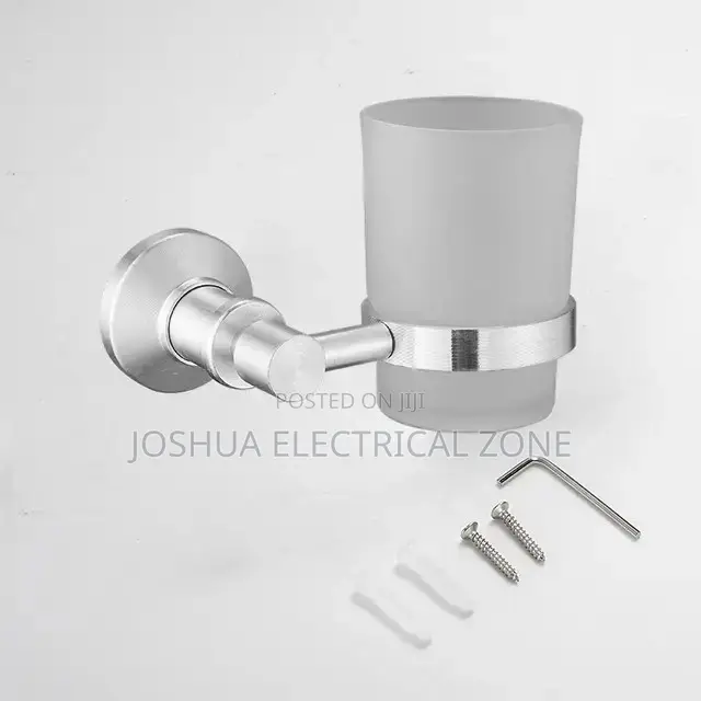 Bathroom Accessories 7 Set In Box Colour: Silver And Black