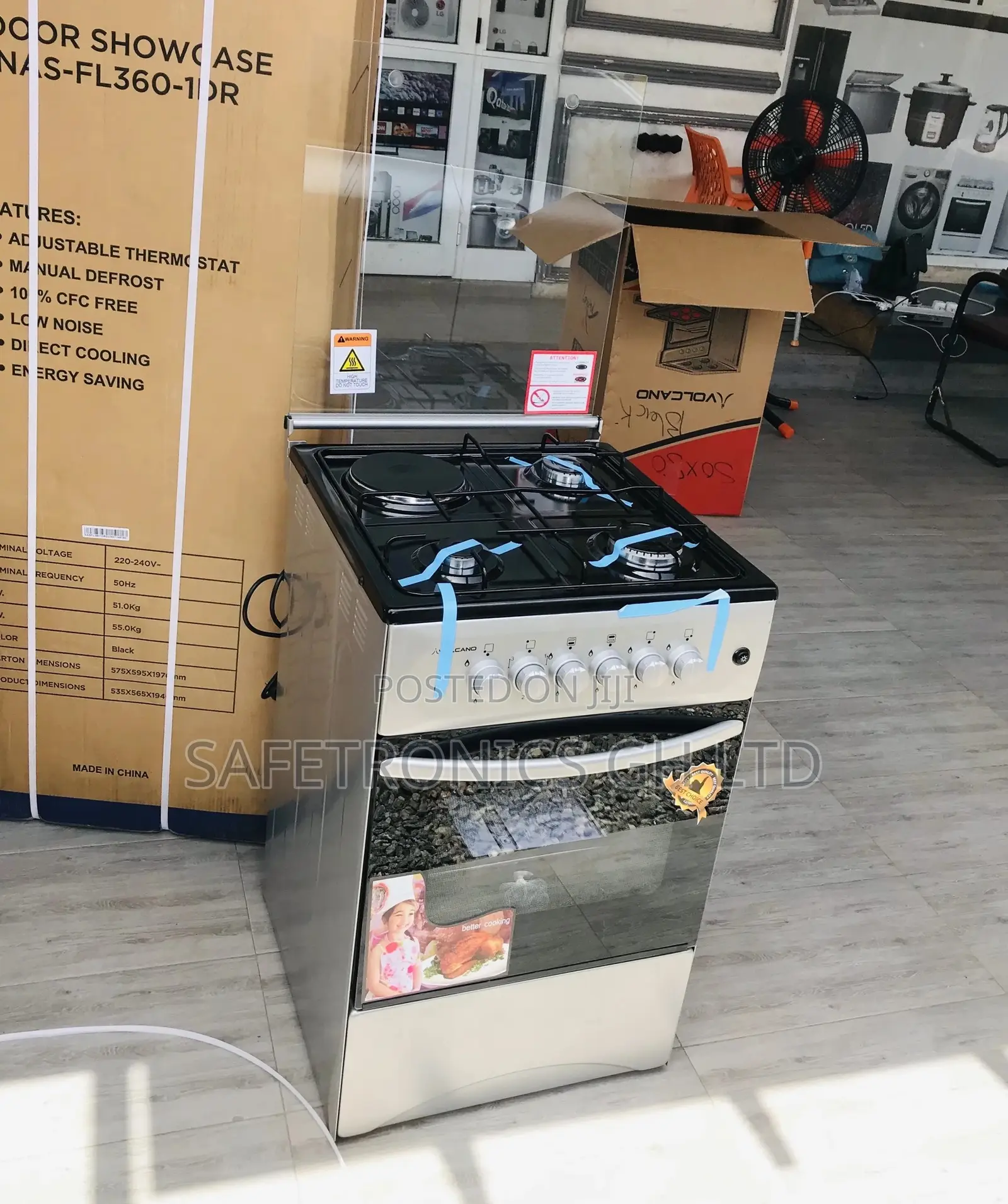 Volcano 3 Gas Cooker 1 Electric 50x50 Oven With Grill