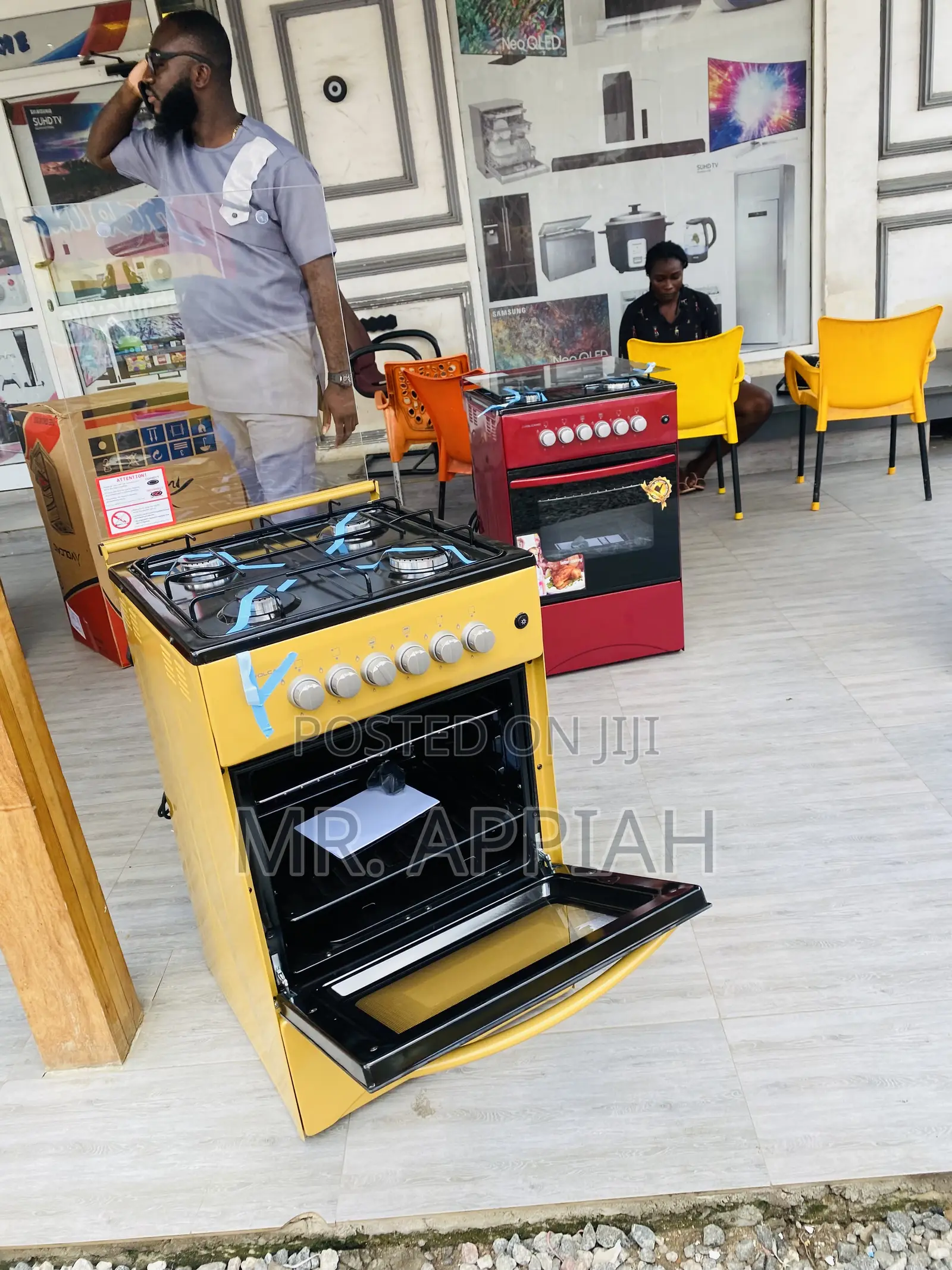 Adorable Volcano 50x50 Zogen and Grill 4 Burner(Yellow)