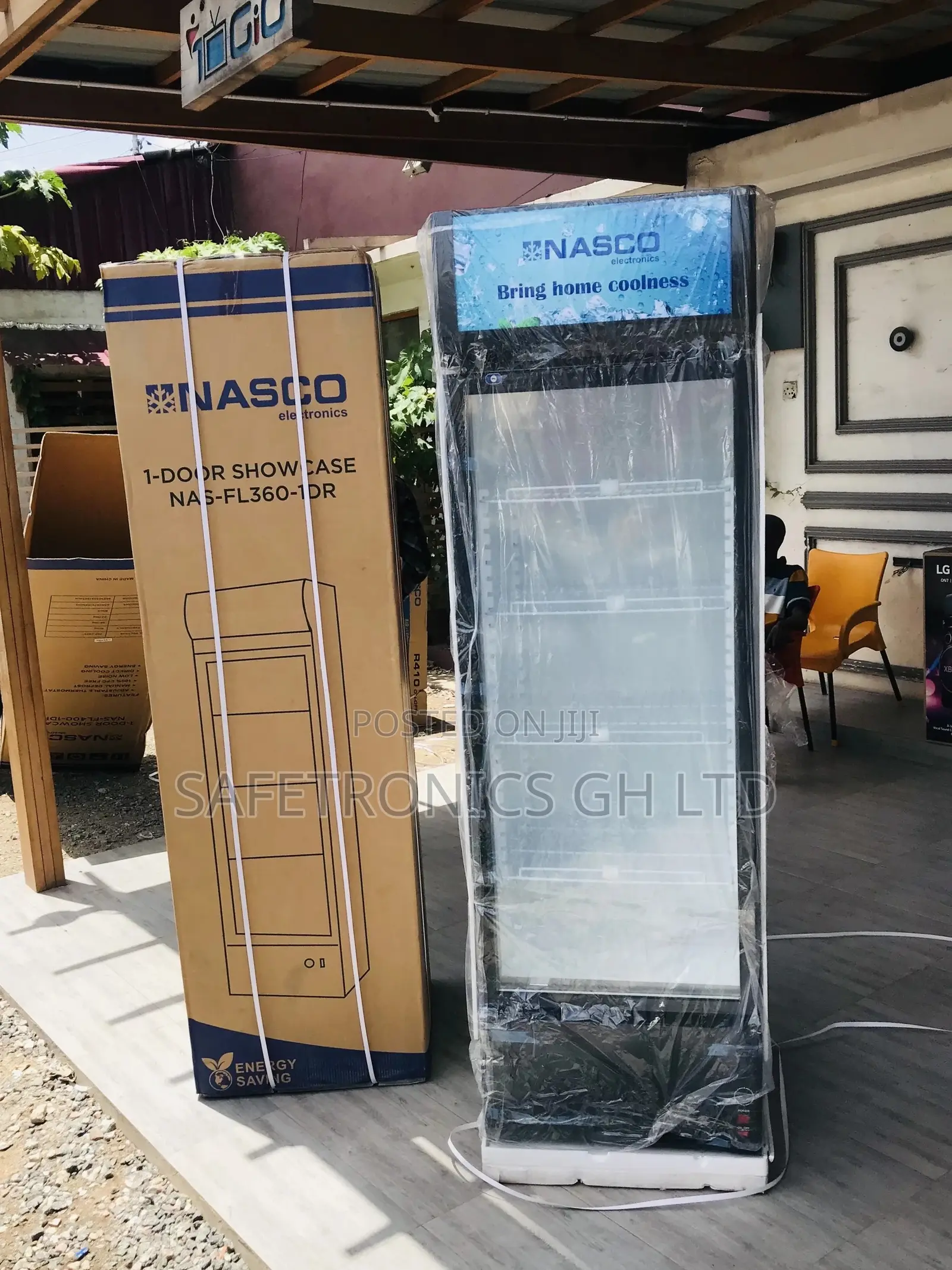 Nasfl400-1dr Nasco White Glass Singledoor Display Fridge