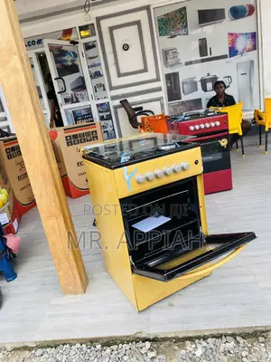 Reliable Volcano 50x50 4 Gas Burner With Oven(Yellow)