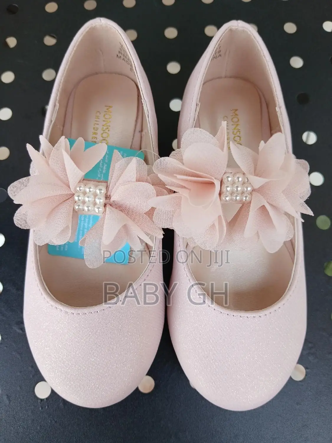 Moonsoon Children Pink Ballet Shoe With A Bow For Kids