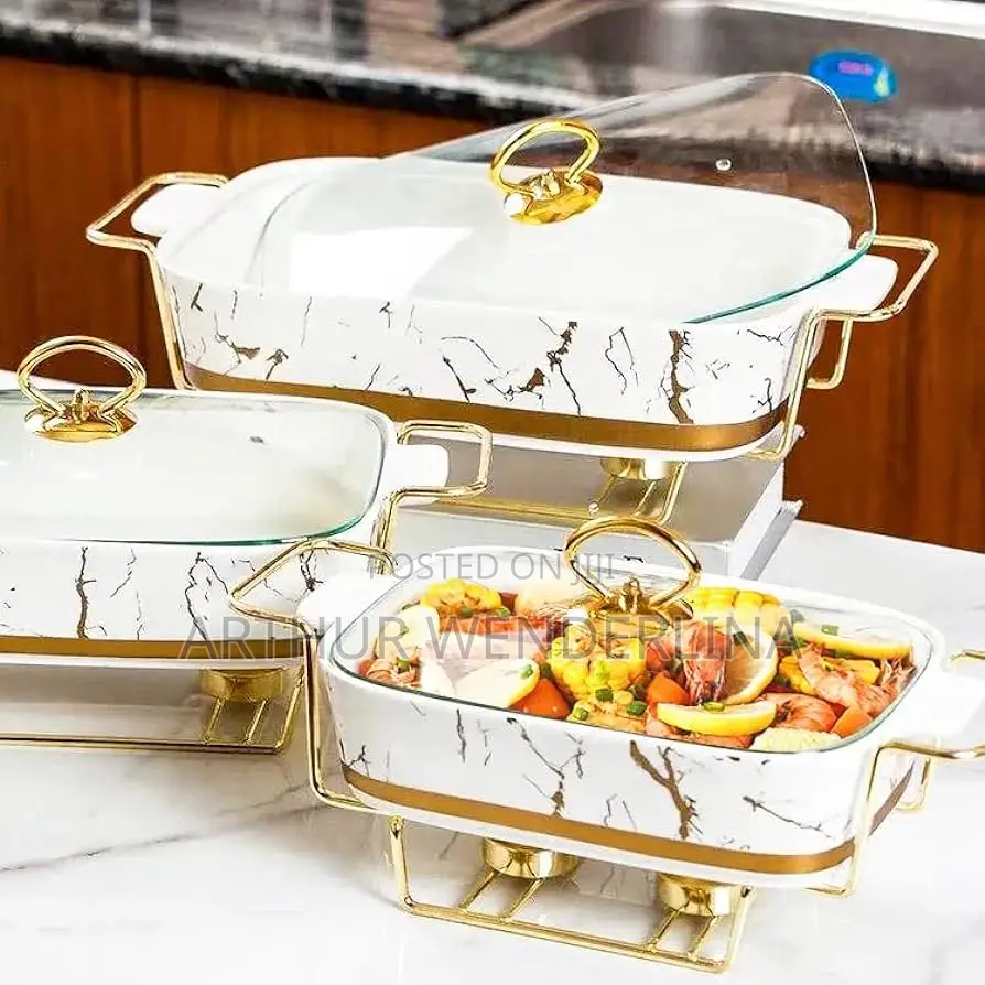 3 Set Serving Food