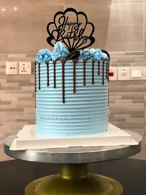 Blue Cake With Drip