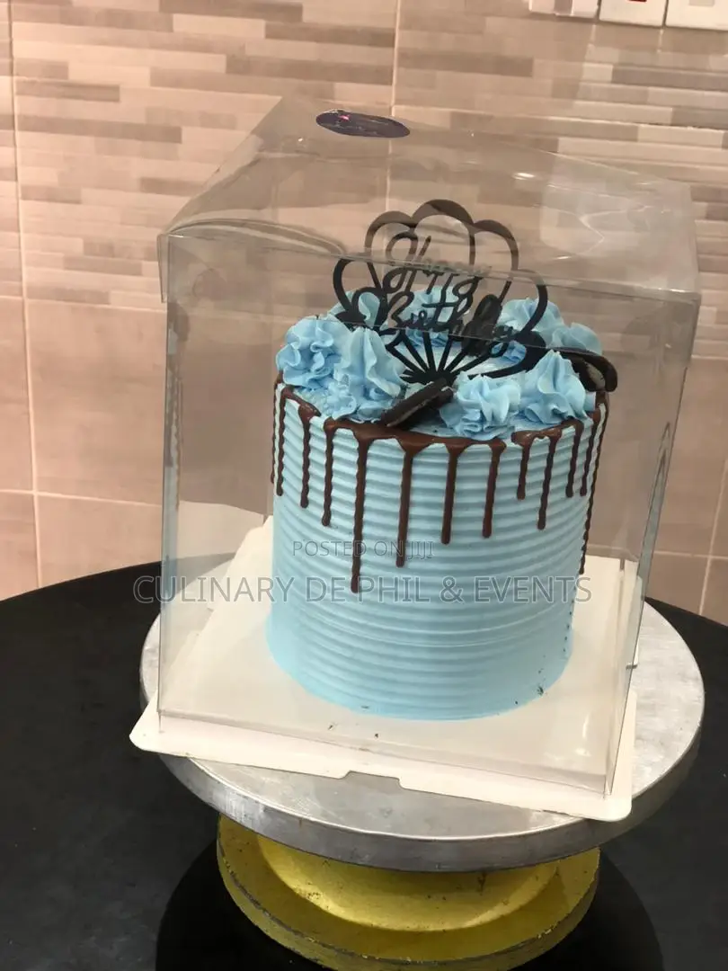 Blue Cake With Drip