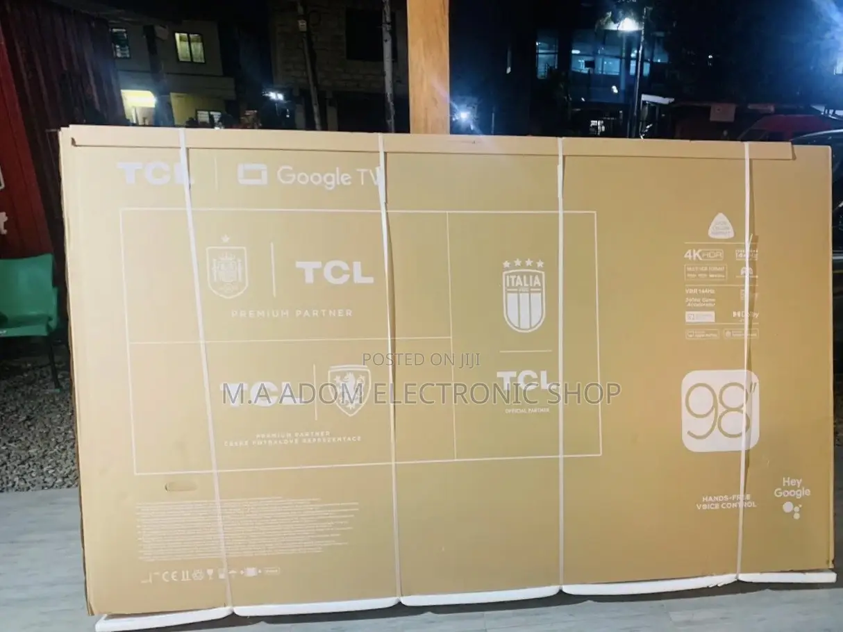 Energy Saving TCL 98P745 98 Inch Ultra HD Google Tv.