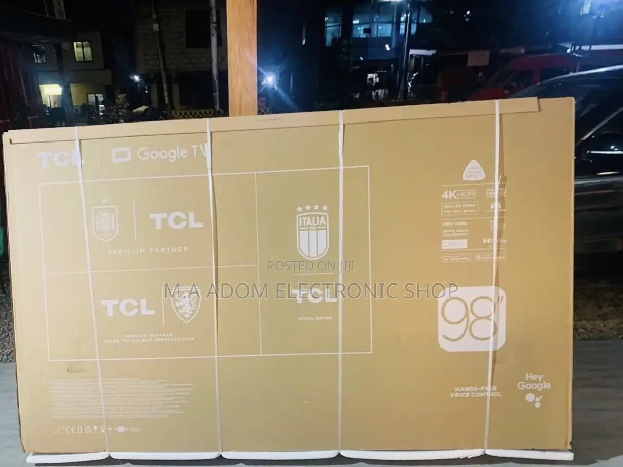 Energy Saving TCL 98P745 98 Inch Ultra HD Google Tv.