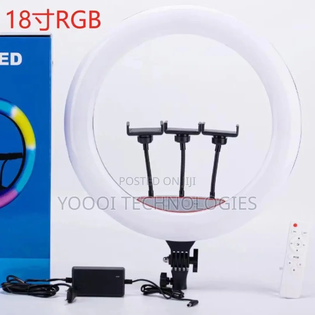 18” Colorful RGB Ring Light With Stand