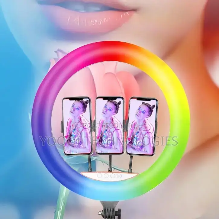 18” Colorful RGB Ring Light With Stand