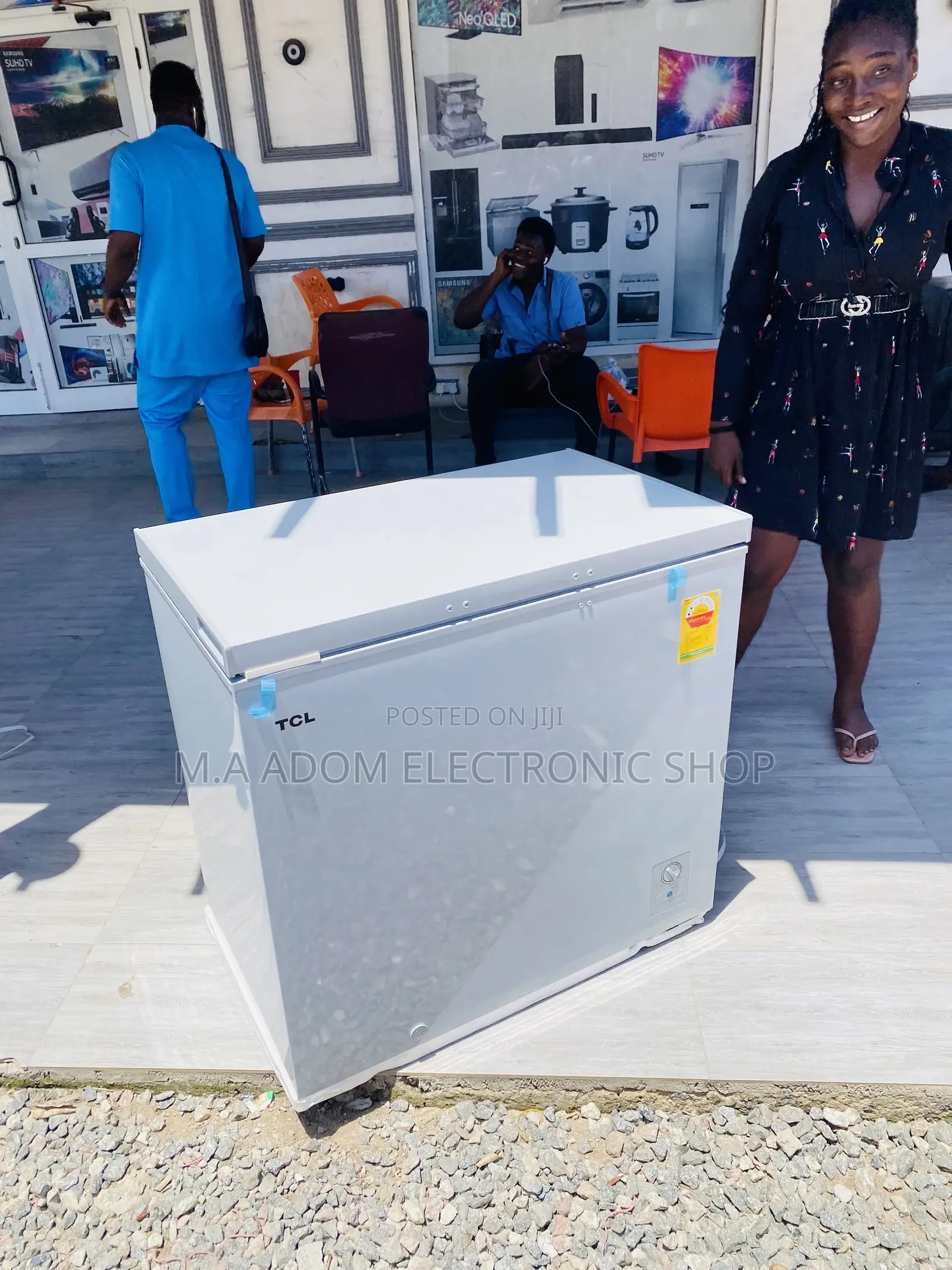Fresh in Box TCL Single Door Chest Freezer(Gray).