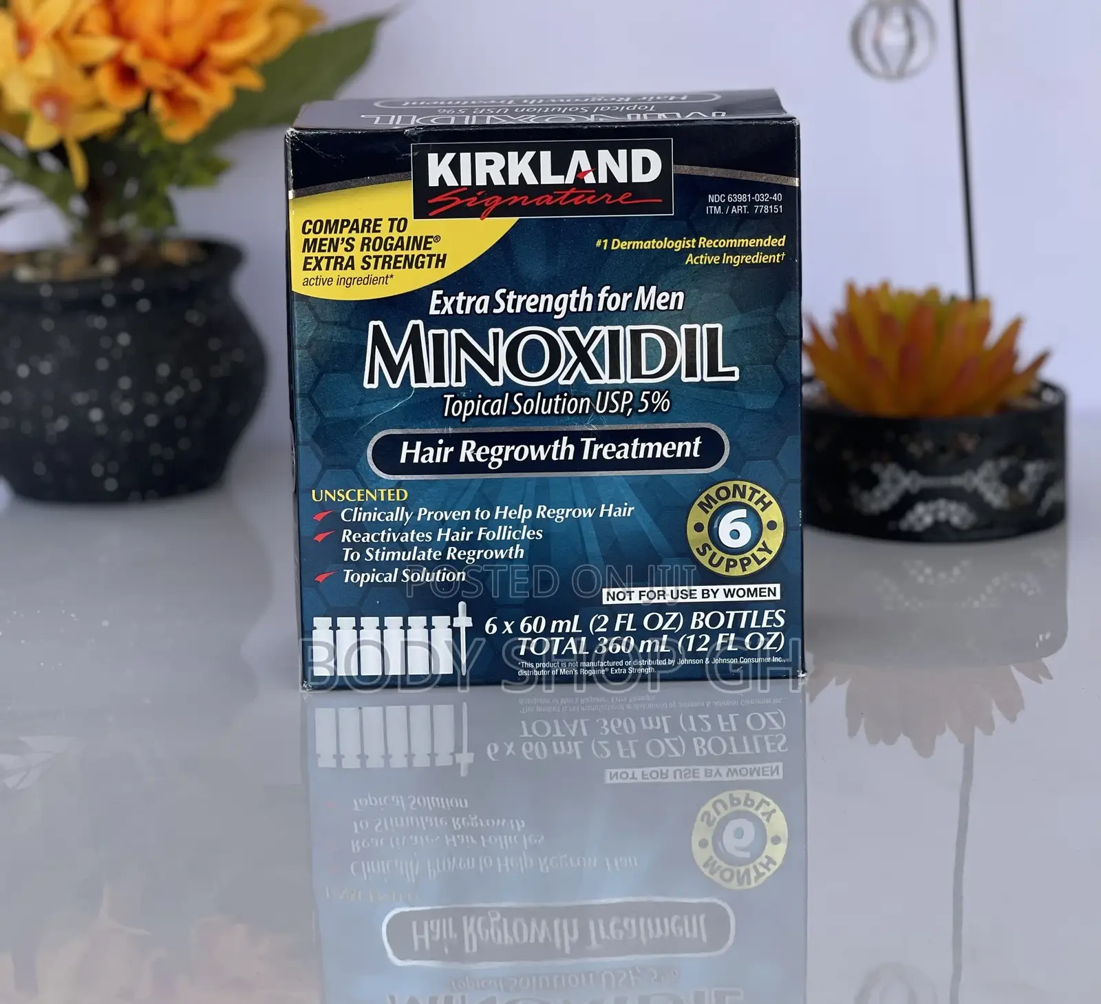 Full Box of Kirkland Minoxidil 5% Beard and Hair Growth Oil