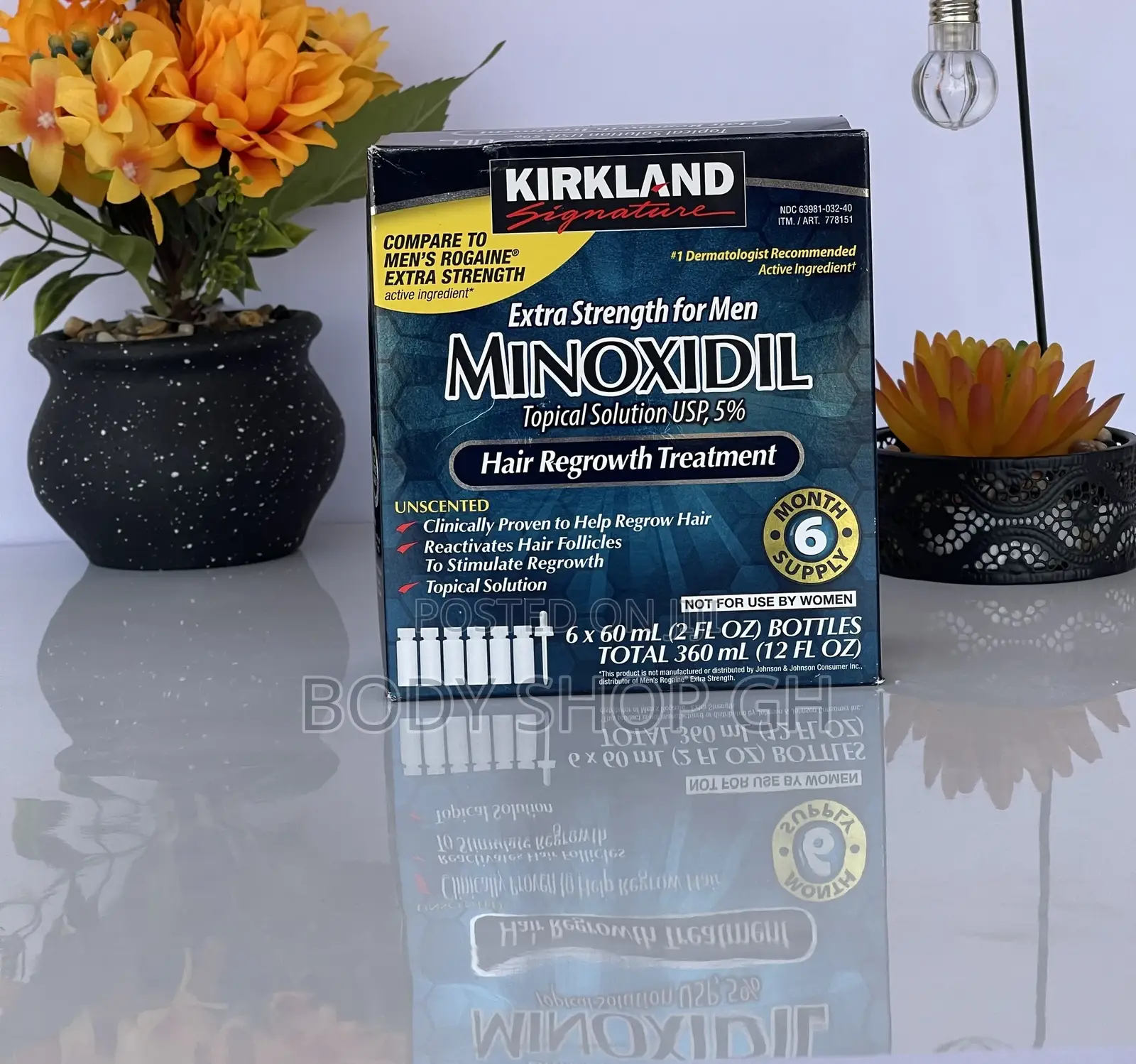 Kirkland Minoxidil Hairline and Baldness Treatment/ Full Box