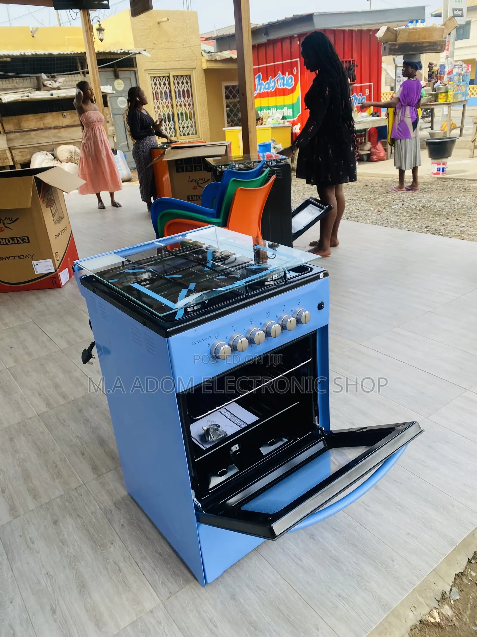 Purchase Quality Volcano 50x50 4 Gas Burner With Oven(Blue).