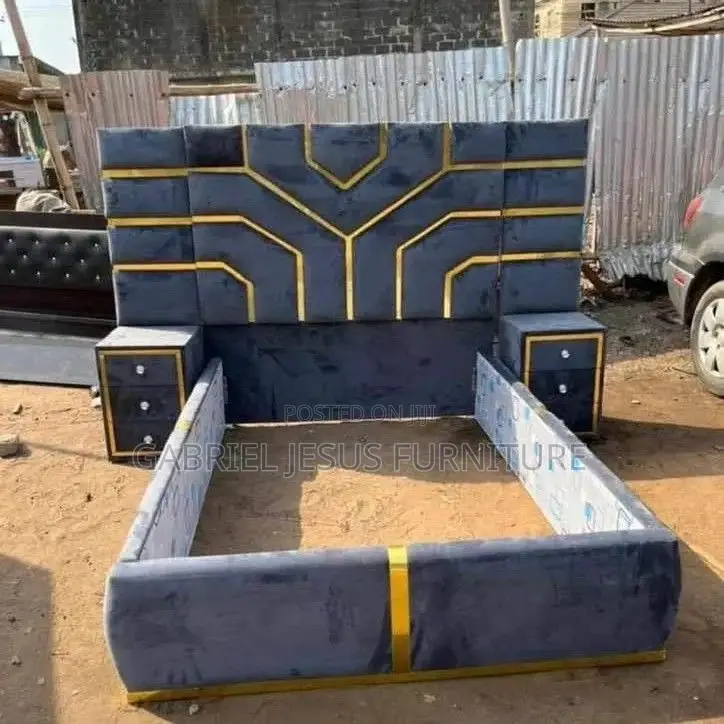Double Bed Frame With Side Drawers