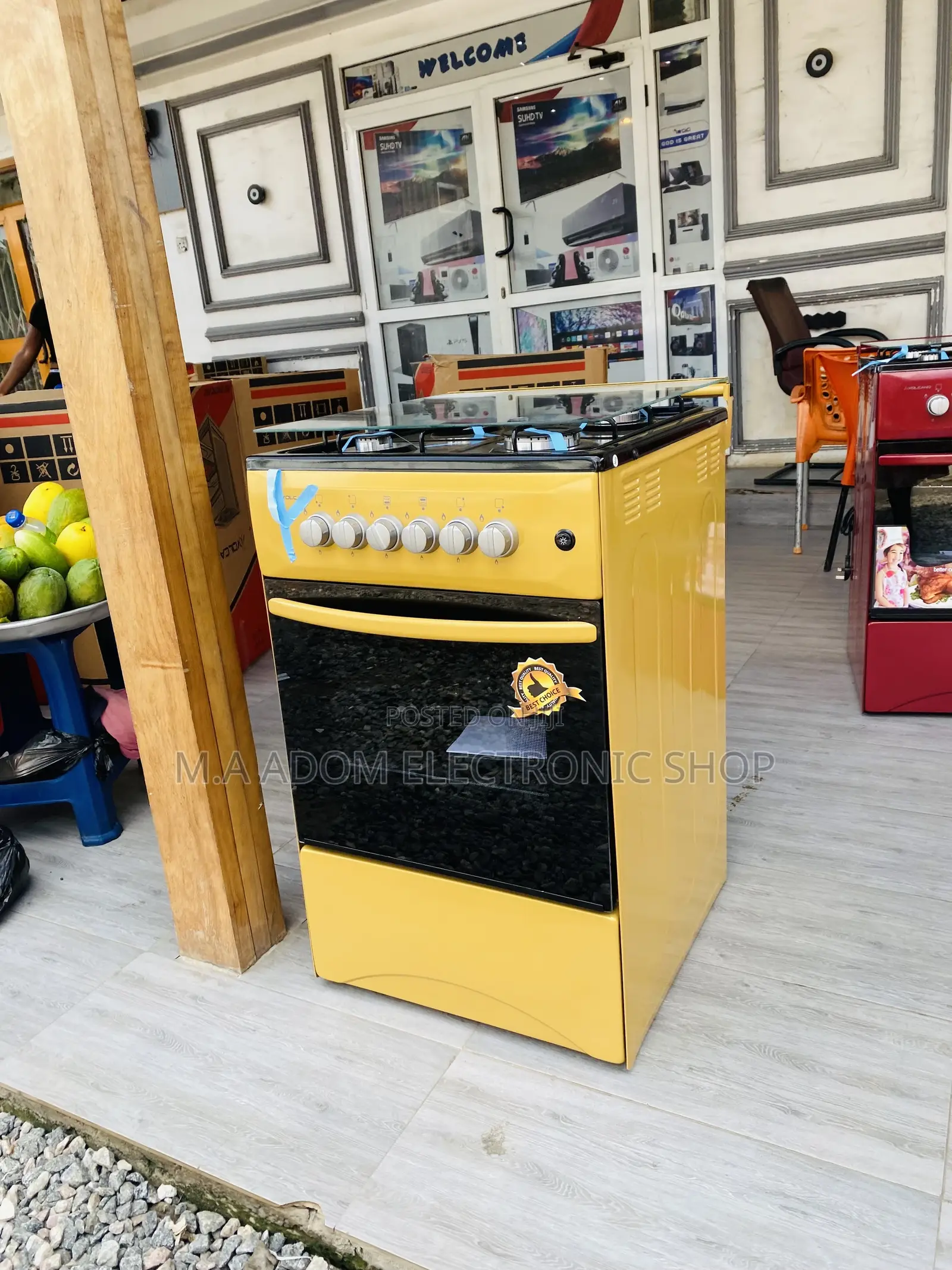 Purchase Affordable Volcano 50x50 4 Gas Burner(Yellow).