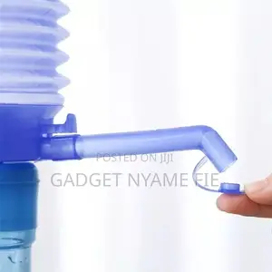 Manual Hand Press Water Dispenser Pump - Blue