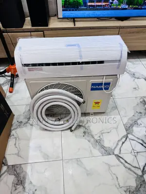 White Sleek Electric  Air Conditioner Nasco 1.5hp