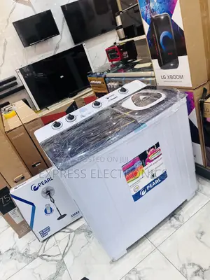Electric White Washing Machine 12kg Topload Pearl