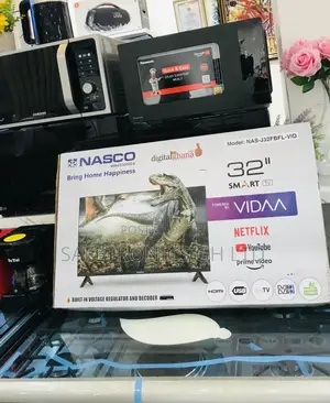 Smart 32 Inches Nasco Black Electric Glossy Tv