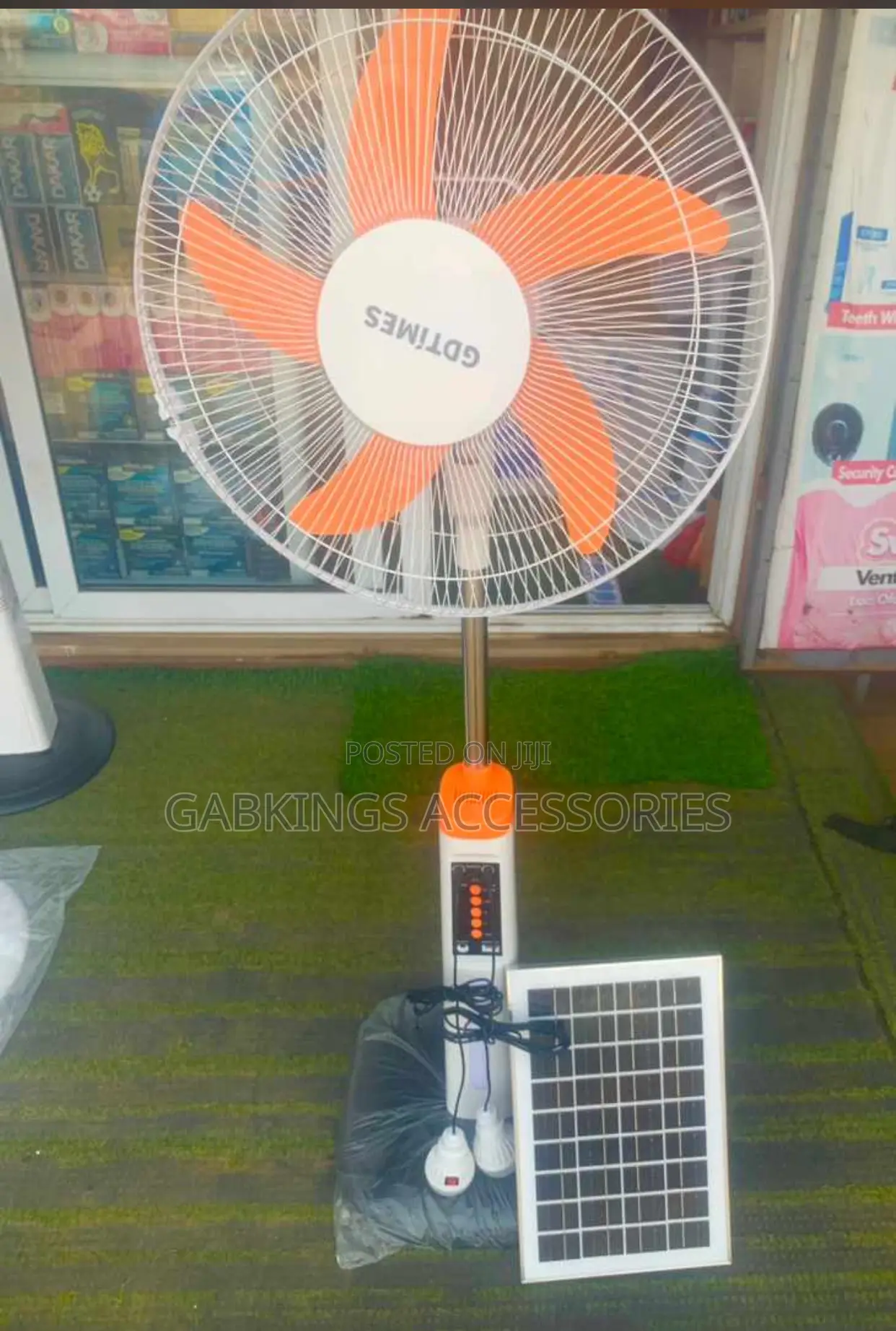 Gdtimes 16 Inches Rechargeable Fan