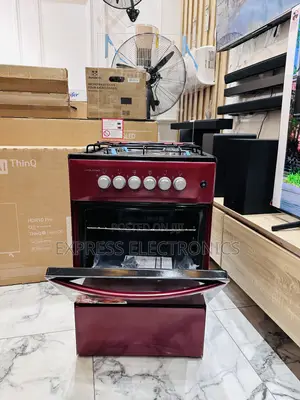 50/50 Red Gas Cooker Oven 4burner Volcano