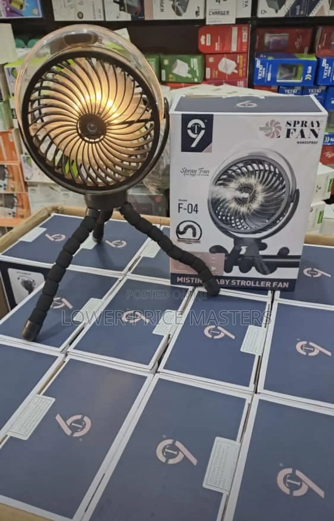 Rechargeable Ac and Fan With Usb Port for Phone and Light