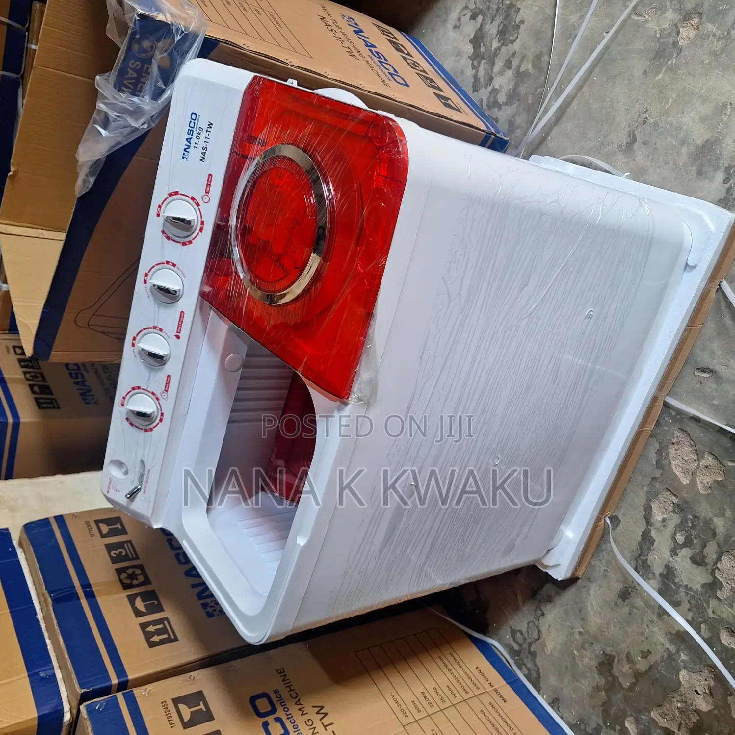 Top Wine Colour Nasco 11kg Washing Machine
