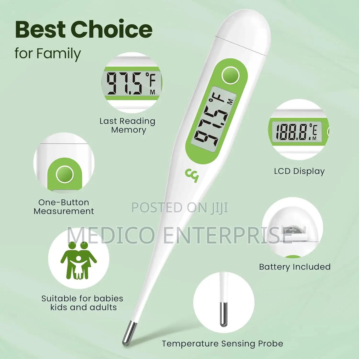 Thermometer For Adults And For Baby Kids