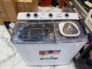 Transparent Lid Washing Mac 18kg Topload Pearl White