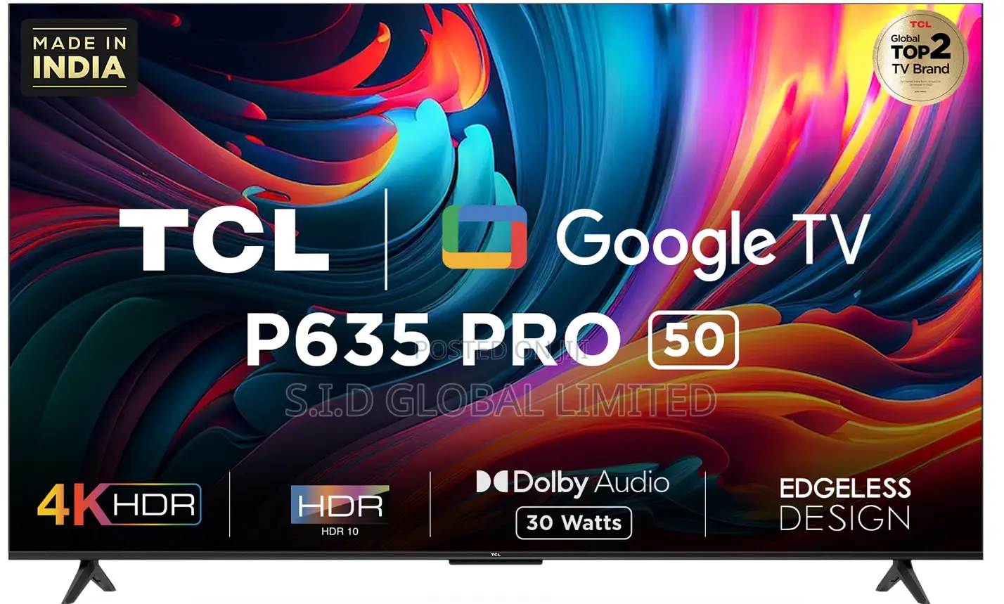 TCL 126 Cm (50 Inches) Bezel-Less Series Ultra HD Smart L