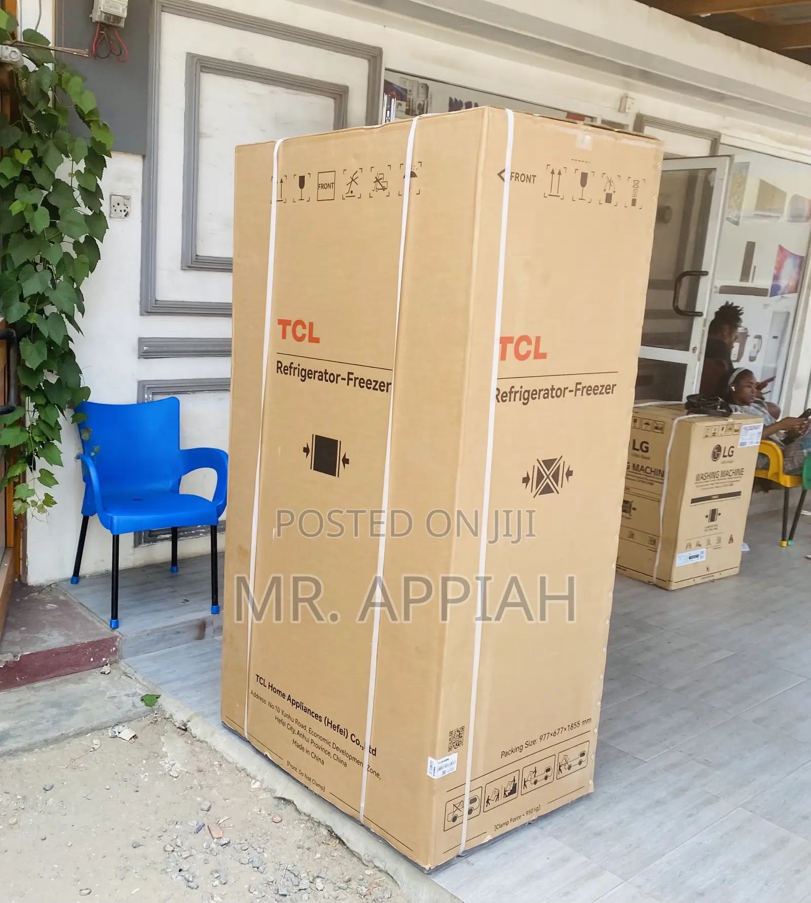 Energy Saving TCL P520SBN Side by Side Fridge(Gray).