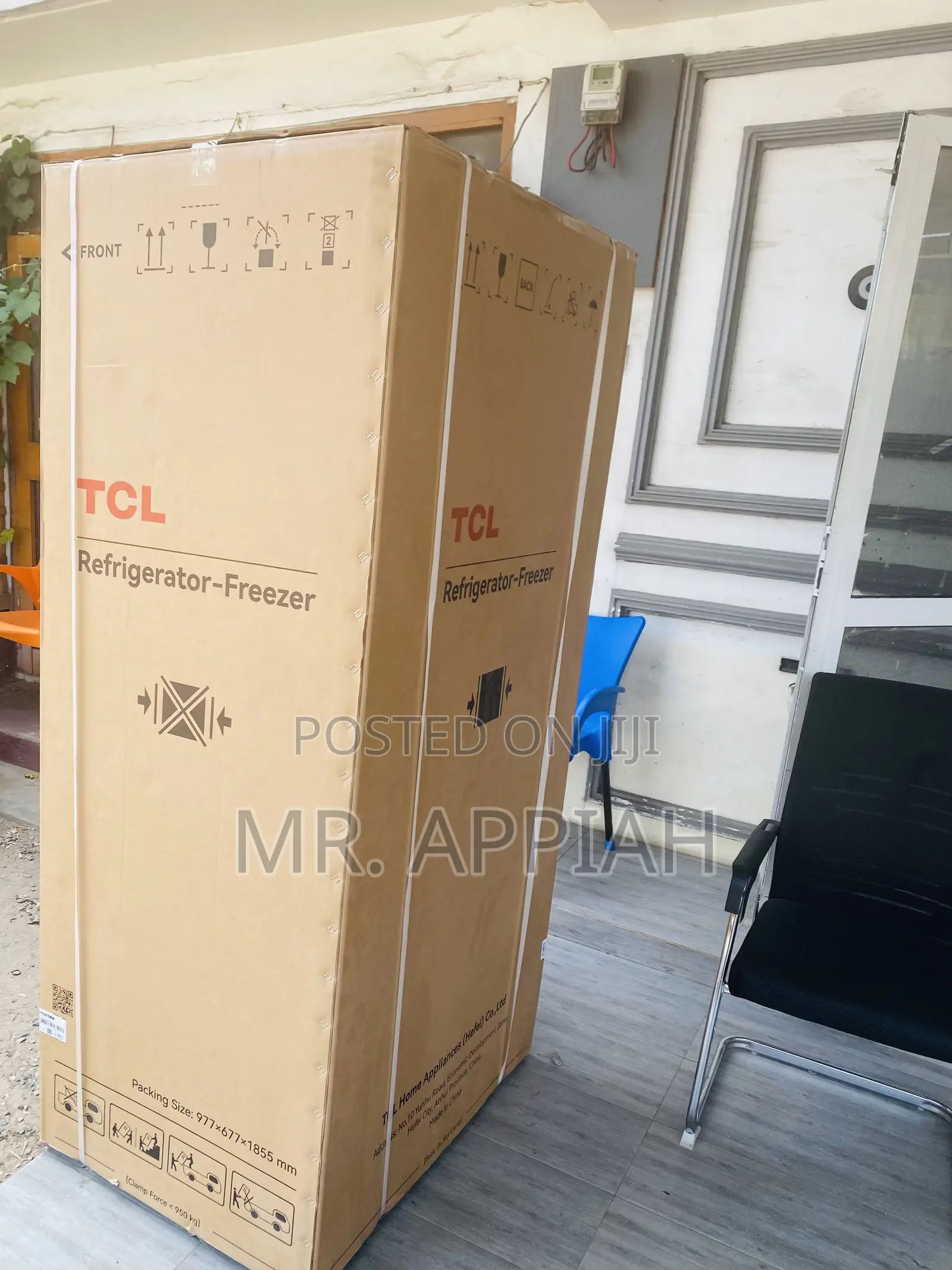 Adorable TCL Side by Side Electric Fridge(Gray) P520SBN