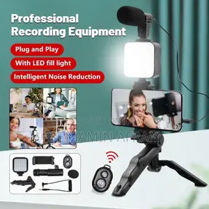 Tripod With Light and Mic