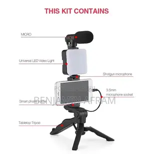 Tripod With Light and Mic
