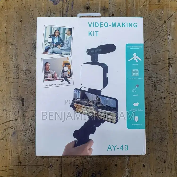 Tripod With Light and Mic
