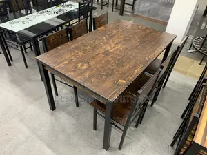 Wood Dining Table With 6 Chairs