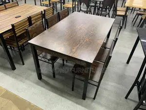 Wood Dining Table With 6 Chairs