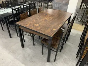 Wood Dining Table With 6 Chairs
