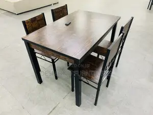 Wood Dining Table With 4 Chairs